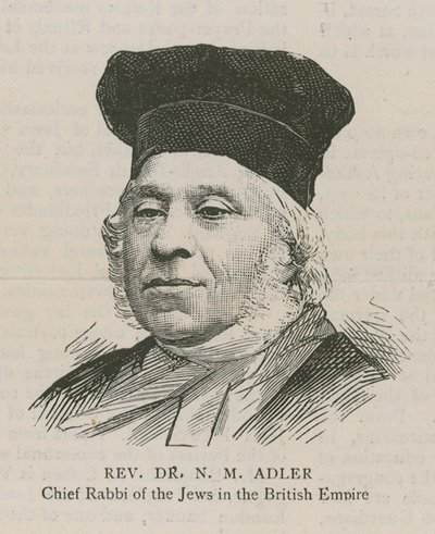 Reverendo Dr. NM Adler, Rabino Chefe dos Judeus do Império Britânico de English School