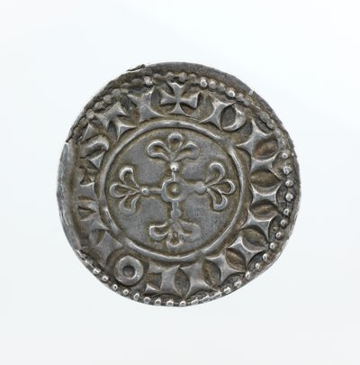 Reverso de um centavo, do reinado de Guilherme I (prata) de English School