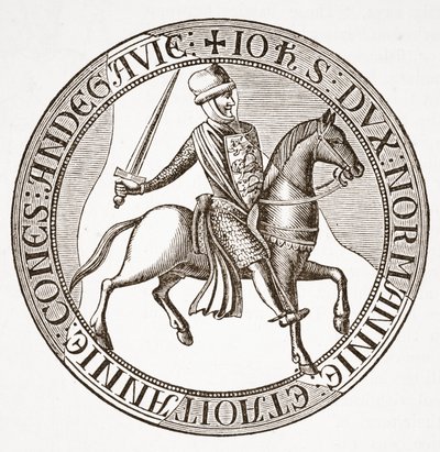 Reverso do selo do rei John de English School