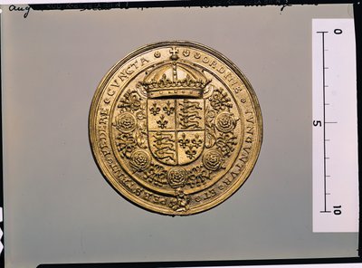 Reverso do selo de Henrique VIII (1491-1547) (ouro) (para anverso ver 183056) de English School