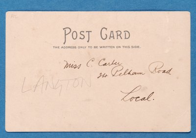 Verso de JE Doig (Sunderland) Salvando um cartão postal do Gol, (par de 315189) de English School