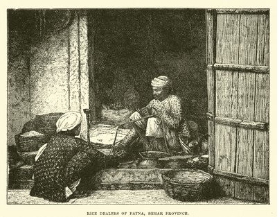 Negociantes de arroz de Patna, província de Behar de English School
