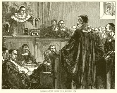 Richard Baxter antes do juiz Jeffreys, 1685 de English School