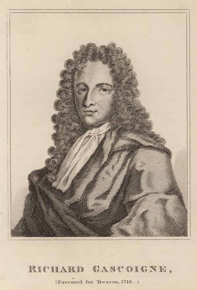 Richard Gascoigne, executado por traição, 1716 de English School