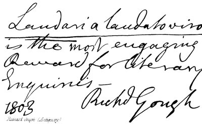 Richard Gough, (Antiquário) de English School