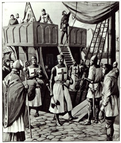 Richard I zarpa para a Terra Santa, 1939 de English School