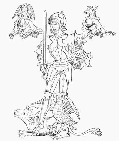 Richard Neville, de "Uma Breve História do Povo Inglês", de JR Green, publicado em 1893 de English School