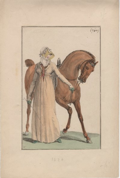 Vestido de equitação, c.1806 de English School