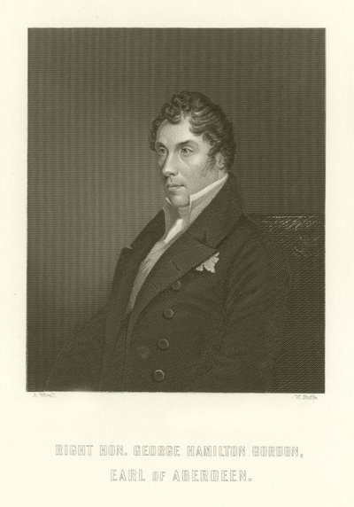 Direito Hon George Hamilton Gordon, Conde de Aberdeen de English School