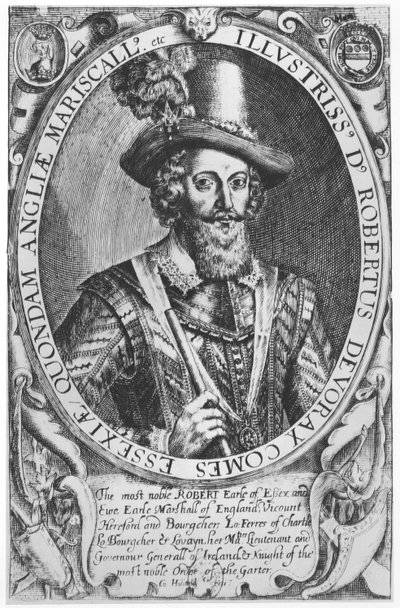 Robert Devereux, 2º Conde de Essex (gravura) de English School