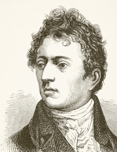 Robert Southey, de "A História Nacional e Nacional da Inglaterra", de William Hickman Smith Aubrey (1858-1916) publicou Londres, c.1890 de English School