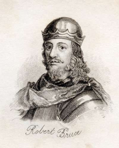 Robert the Bruce, do "Dicionário Histórico de Crabb", publicado em 1825 de English School