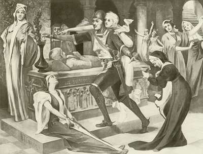 Robert the Devil, Ato III cena iii (gravura) de English School