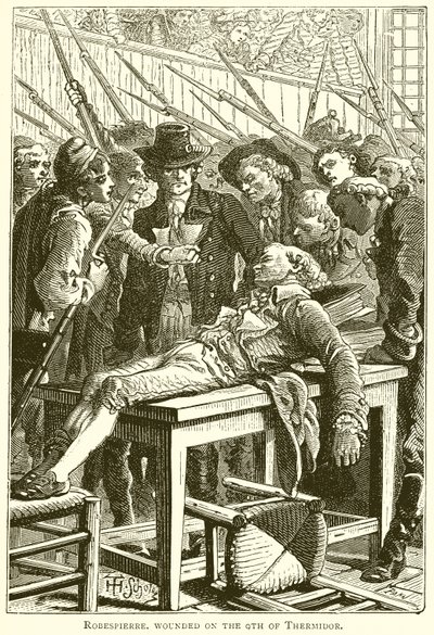 Robespierre ferido no dia 9 de Thermidor de English School