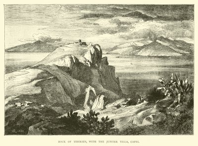 Rocha de Tibério, com a Villa de Júpiter, Capri de English School