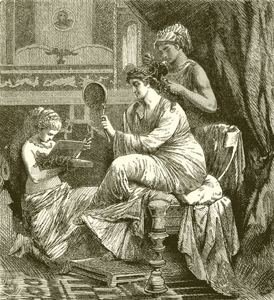 Roman Lady no seu banheiro de English School