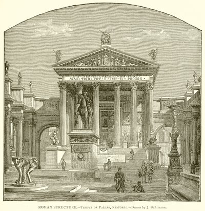 Estrutura Romana .-- Templo de Pallas, restaurado de English School