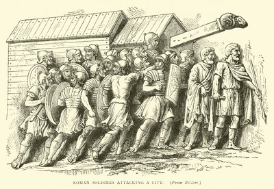 Soldados romanos atacando uma cidade de English School