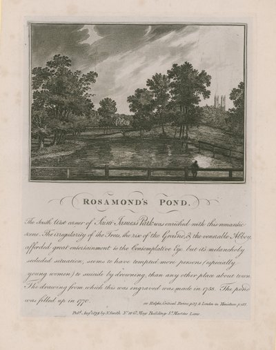Rosamonds Pond em St Jamess Park de English School