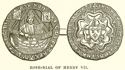 Rose-Rial de Henry VII de English School