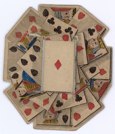 Roundel de cartas de baralho de English School