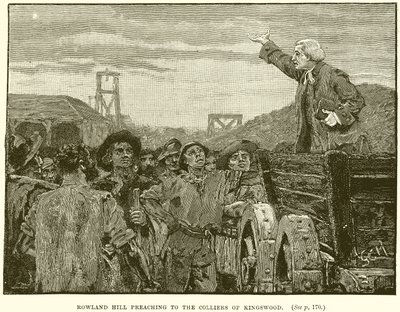 Rowland Hill pregando para os Colliers of Kingswood de English School