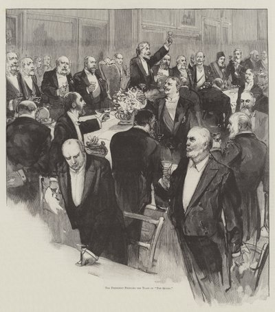 Banquete da Academia Real (gravura) de English School