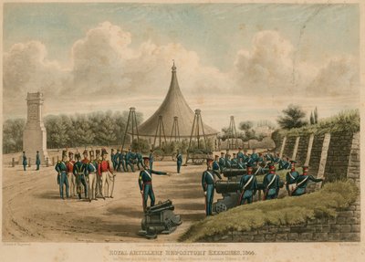 Exercícios do Repositório Real de Artilharia, 1844 de English School
