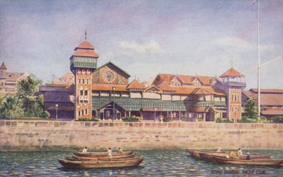 Royal Bombay Yacht Club (litografia a cores) de English School