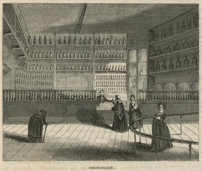 Royal Free Hospital, London: Dispensário de English School
