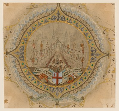 Procissão Real de Sua Majestade visita a St Pauls Cathedral, Londres, 27 de fevereiro de 1872 de English School