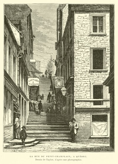 Rua Petit-Chaplain, Cidade de Quebec, Canadá de English School