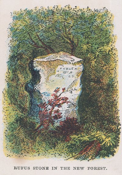 Pedra de Rufus na Nova Floresta de English School