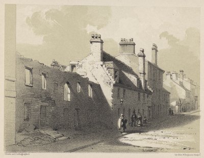 Ruined House, Rottenrow (gravura) de English School