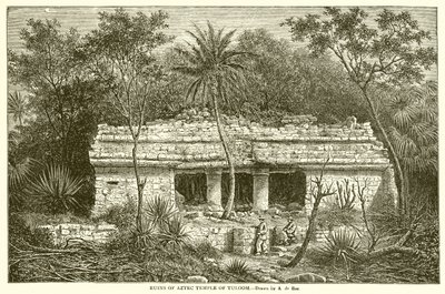 Ruínas do Templo Asteca de Tuloom de English School