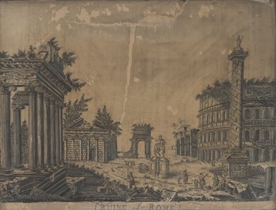 Ruínas de Roma, década de 1780 de English School