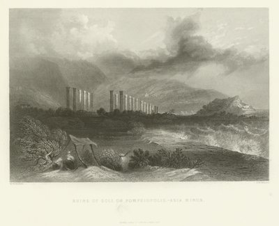 Ruínas de Soli, ou Pompeiopolis, Ásia Menor, 1837 de English School