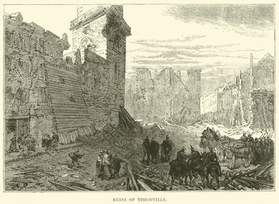 Ruínas de Thionville, dezembro de 1870 de English School