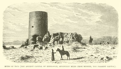 Ruínas de Tous, a antiga capital de Khorassan, a dezessete milhas de Meshed, a capital atual de English School