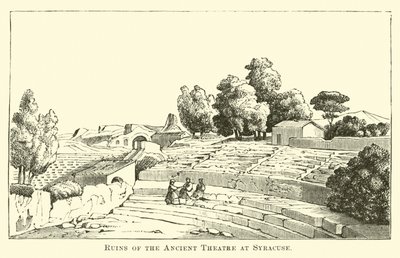 Ruínas do antigo teatro em Siracusa de English School