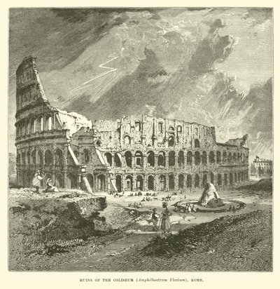 Ruínas do Coliseu, Anfiteatro Flavio, Roma de English School