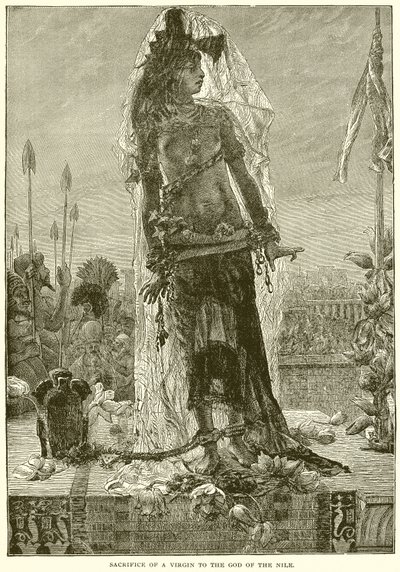 Sacrifício de uma virgem ao deus do Nilo de English School