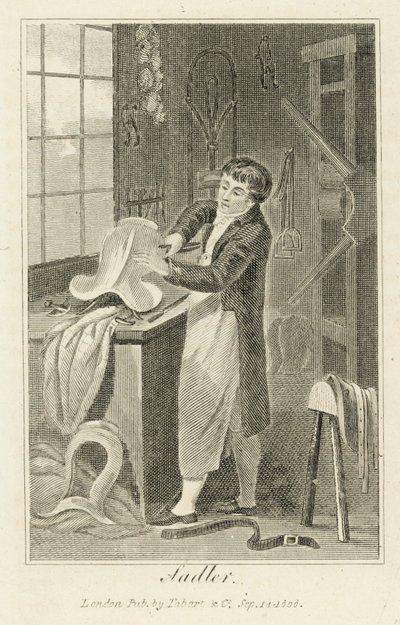 Saddler (gravura) de English School