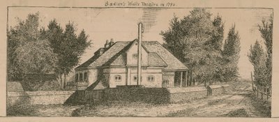 Saddlers Wells Theatre em 1790 de English School