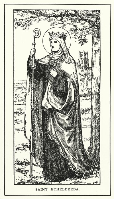Santa Etheldreda (gravura) de English School