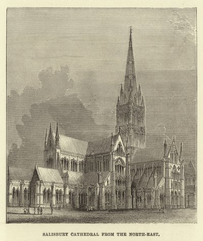 Catedral de Salisbury do nordeste de English School