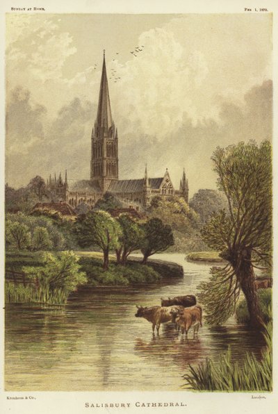 Catedral de Salisbury, em Salisbury de English School