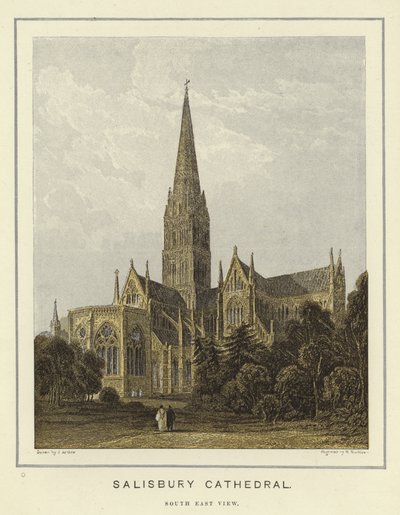Catedral de Salisbury, vista sudeste de English School