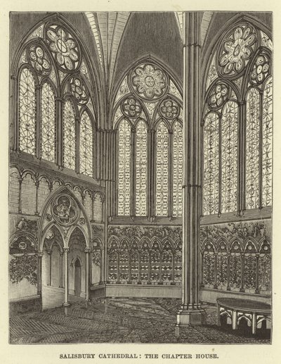 Catedral de Salisbury, a casa do capítulo de English School