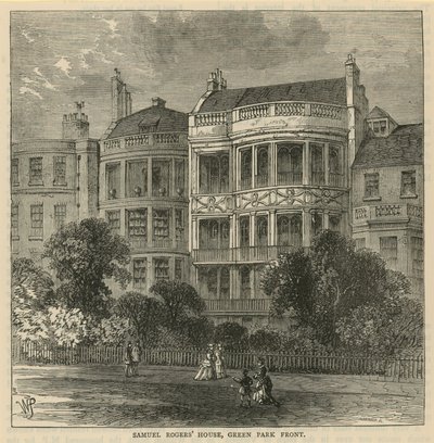 Samuel Rogers House, frente do Green Park de English School